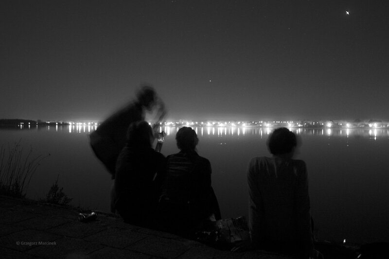 Three People by Water