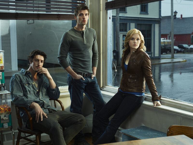 Three People in a Diner — Brown, Dramatic