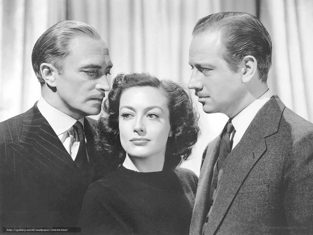 Three people in a dramatic scene