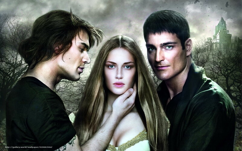 three people in a fantasy scene