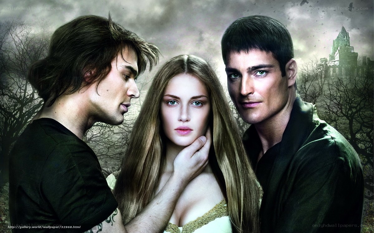 three people in a fantasy scene