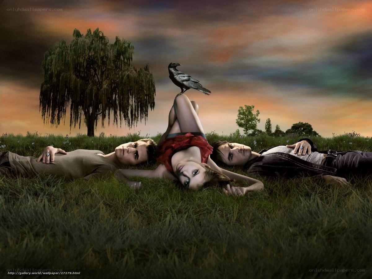 Three people in a field at sunset