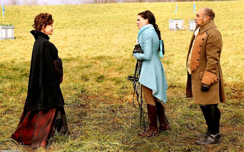 Three People in a Field — Green, Dramatic, Afternoon