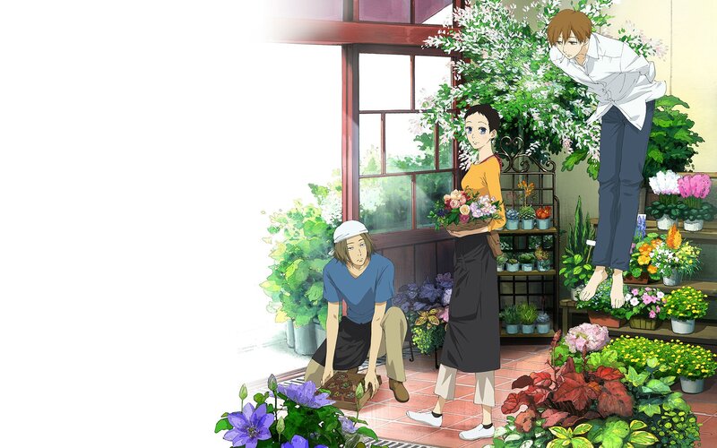 Three People in a Flower Shop