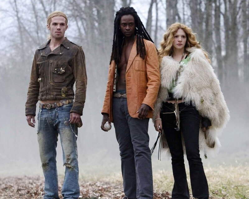 Three People in a Forest — Brown