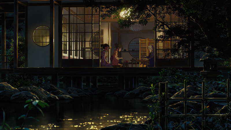 Three People in a House
