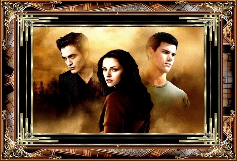 Three People in a Portrait — Brown, Dramatic