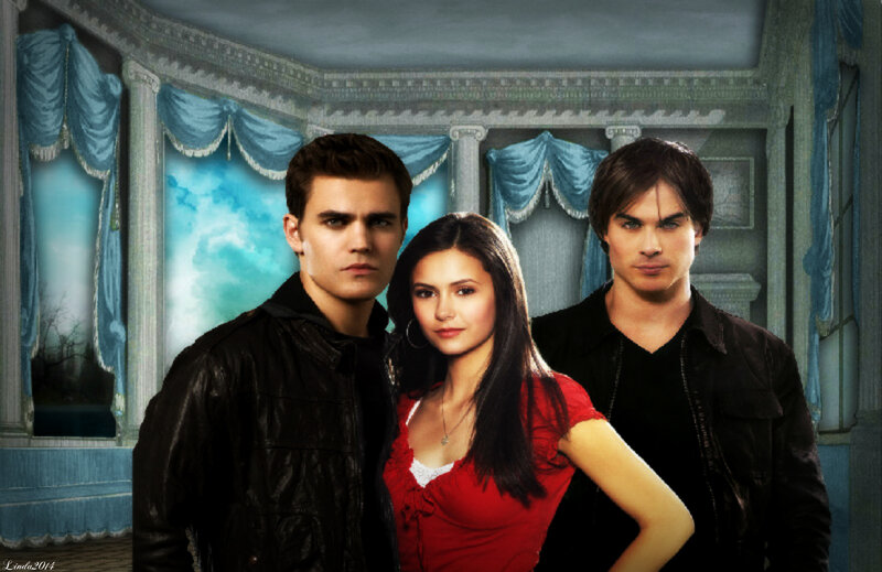 Three People in a Room — Red, Dramatic