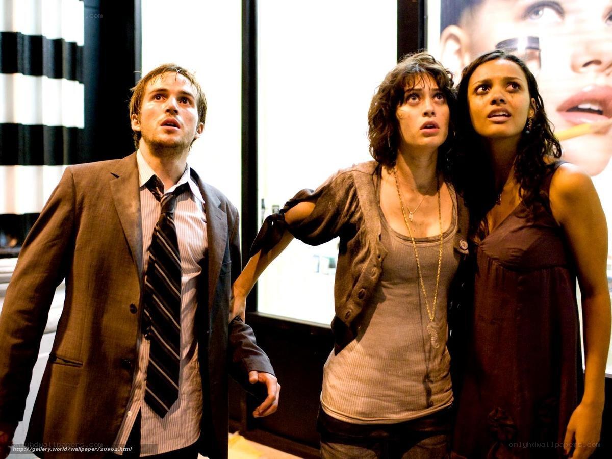 Three people in a store