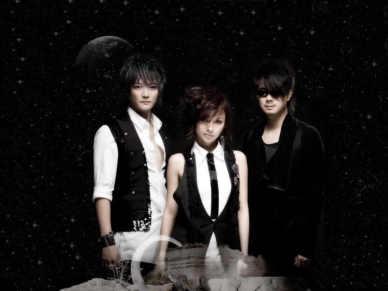 Three People in Black and White — Dramatic, Night