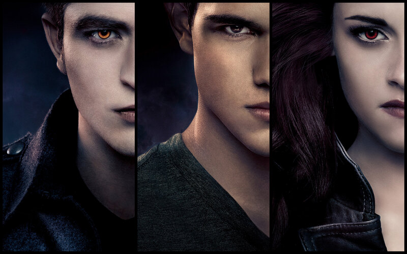 Three People in Close-up — Black