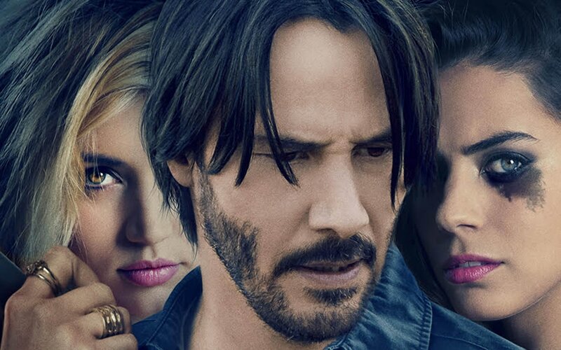 Three People in Close-up — Blue, Serious