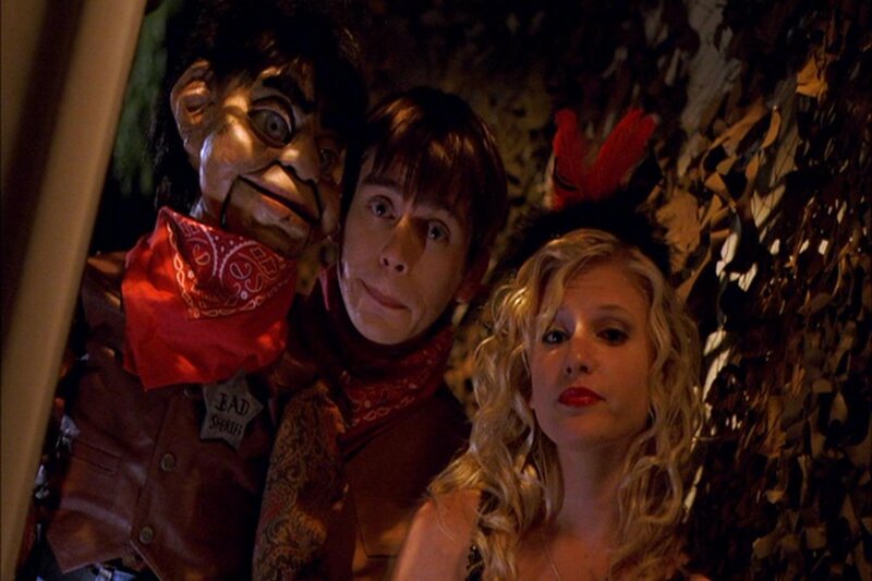 Three People in Costumes — Brown