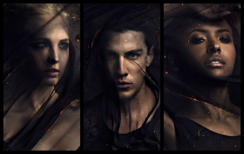 Three People in Dark Cloaks