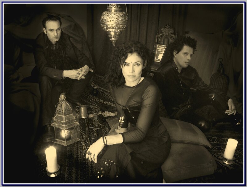 Three People in Dark Clothing — Black, Dramatic, Night