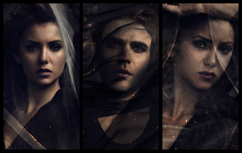 Three People in Dark Clothing — Black, Dramatic, Photograph, Veil