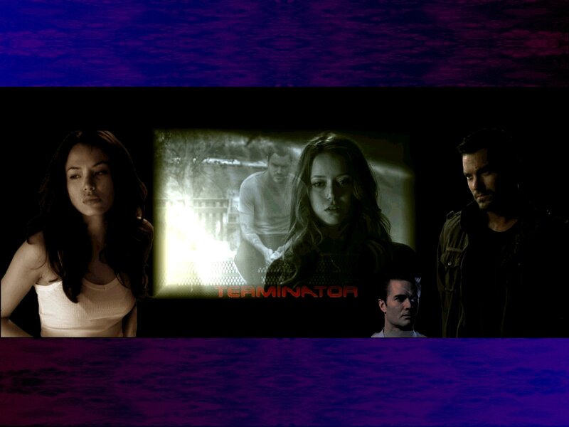 Three People in Dark Room — Purple