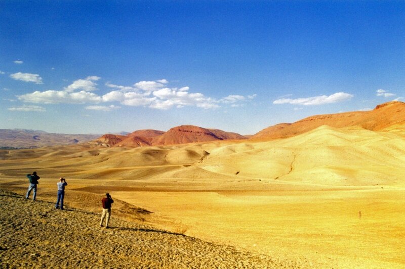 Three People in Desert