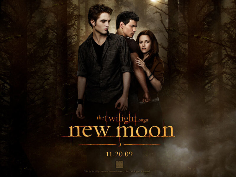 Three People in Forest — Brown, Dramatic
