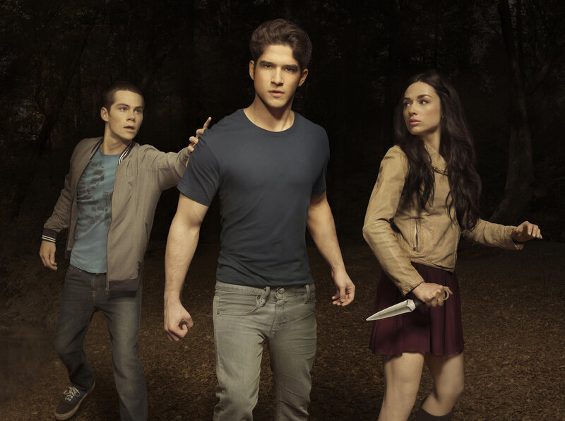 Three People in Forest — Brown, Tense