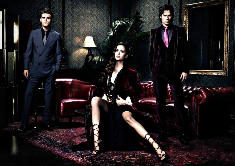 Three People in Formal Wear — Black, Dramatic, Night, Photograph