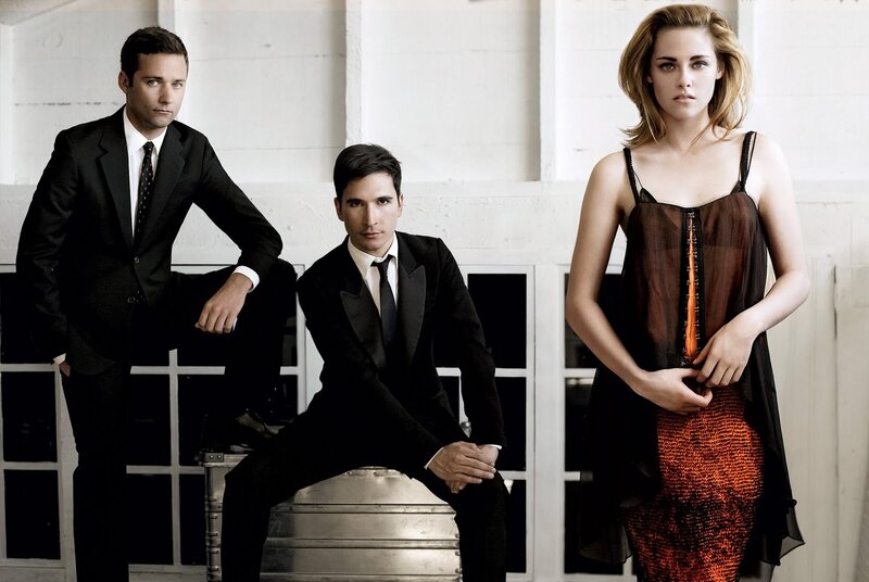 Three People in Formal Wear — Black, Serious