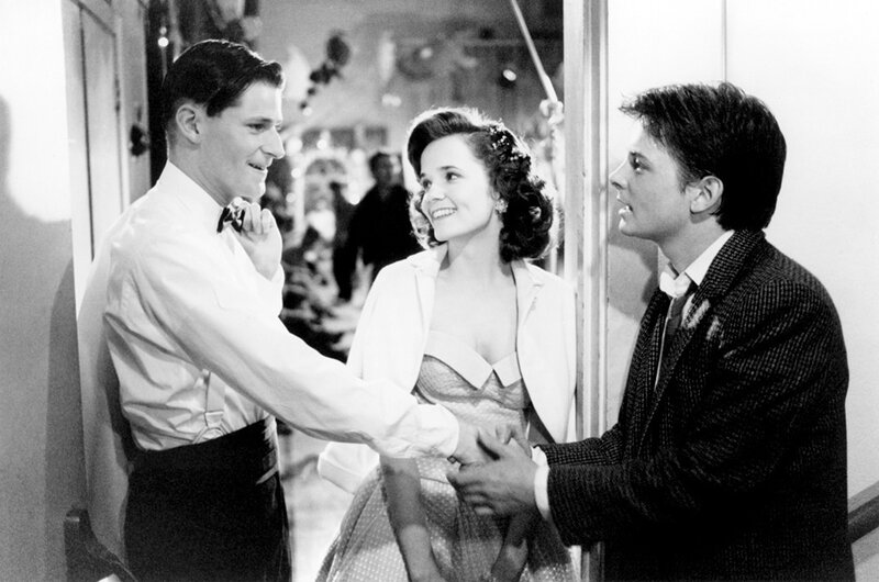 Three People in Formal Wear — Black
