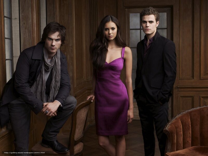 Three People in Formal Wear — Purple, Dramatic