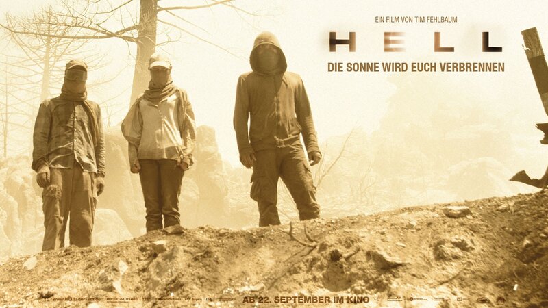 Three People in Hooded Clothing