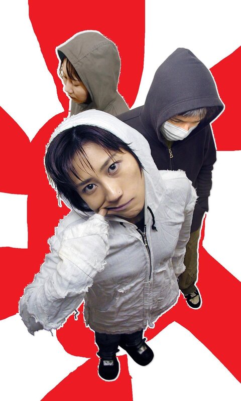 three people in hooded jackets