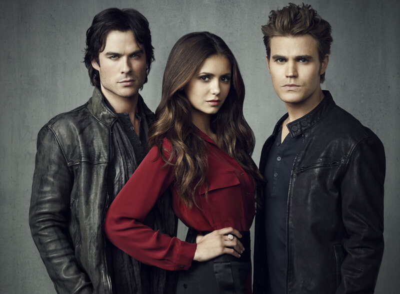 Three People in Leather Jackets — Black