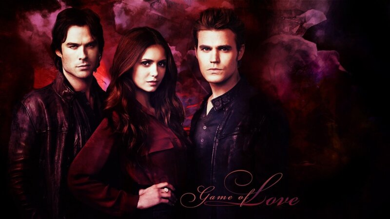 Three People in Leather Jackets — Red