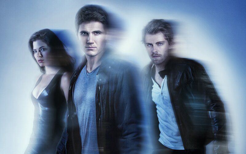 Three People in Motion