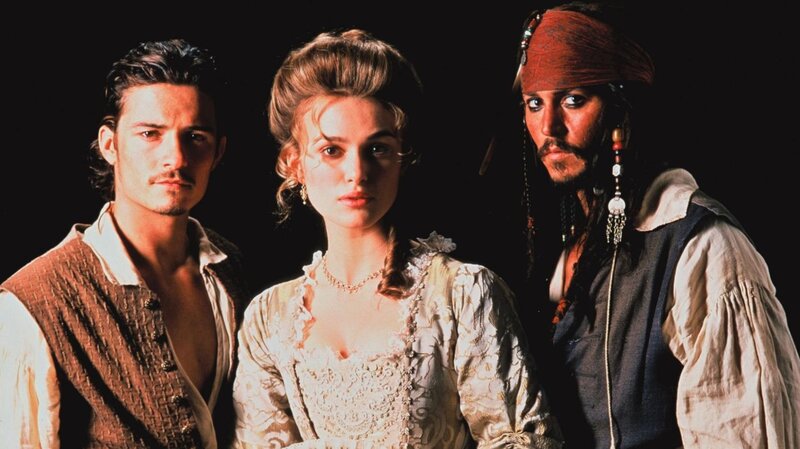Three People in Period Clothing