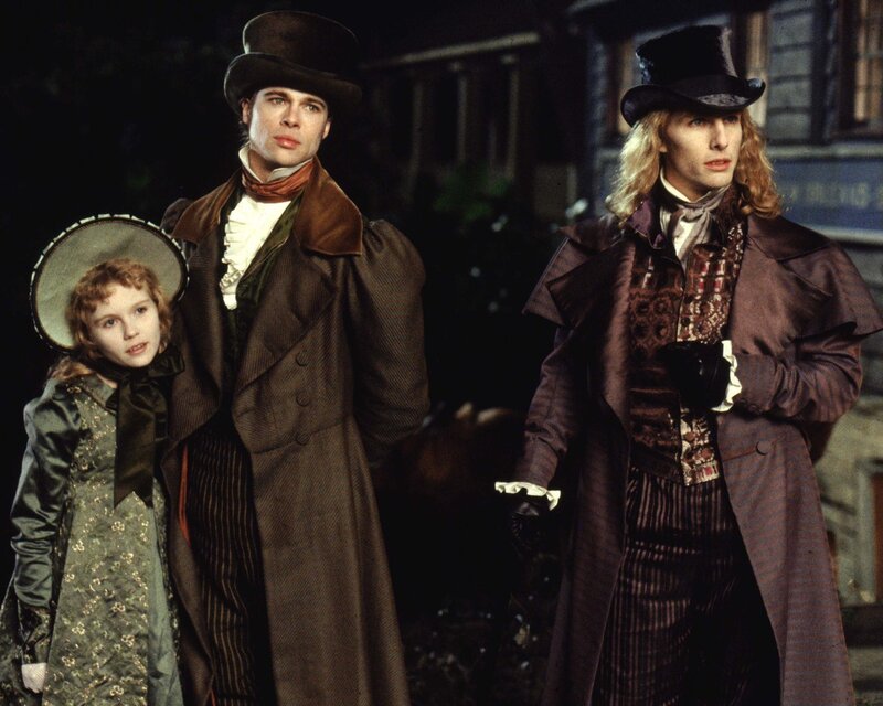Three People in Period Costumes — Brown