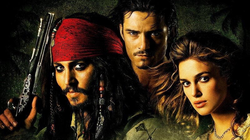 Three People in Pirate Attire — Green, Dramatic, Photograph, Gun, Bandana