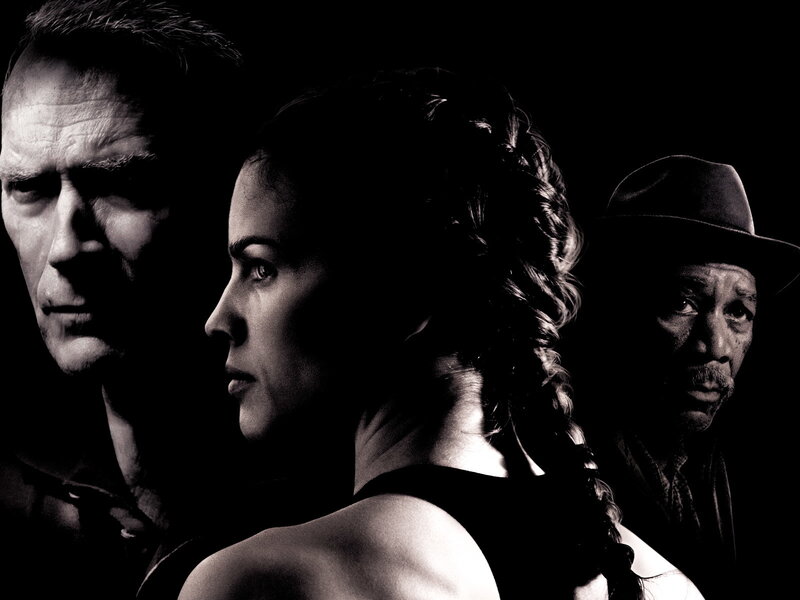 three people in profile