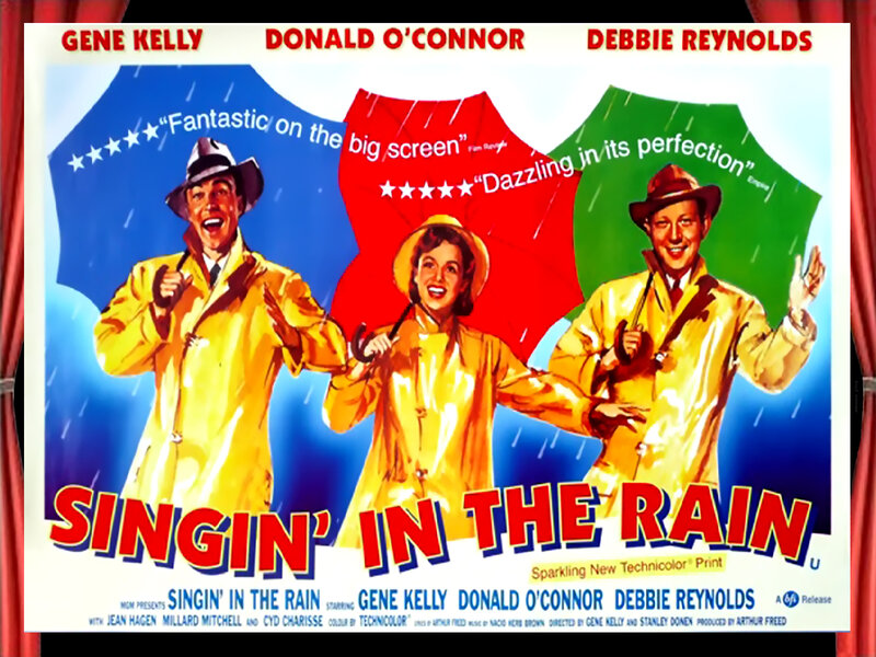 Three People in Raincoats
