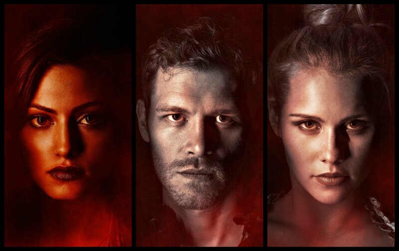 Three People in Red Light — Dramatic