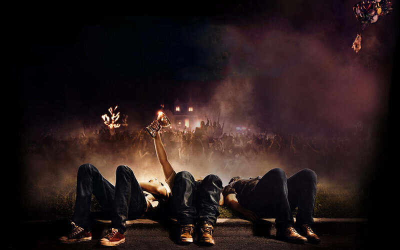 Three People Lying on Ground