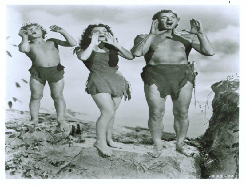 Three People on a Cliff