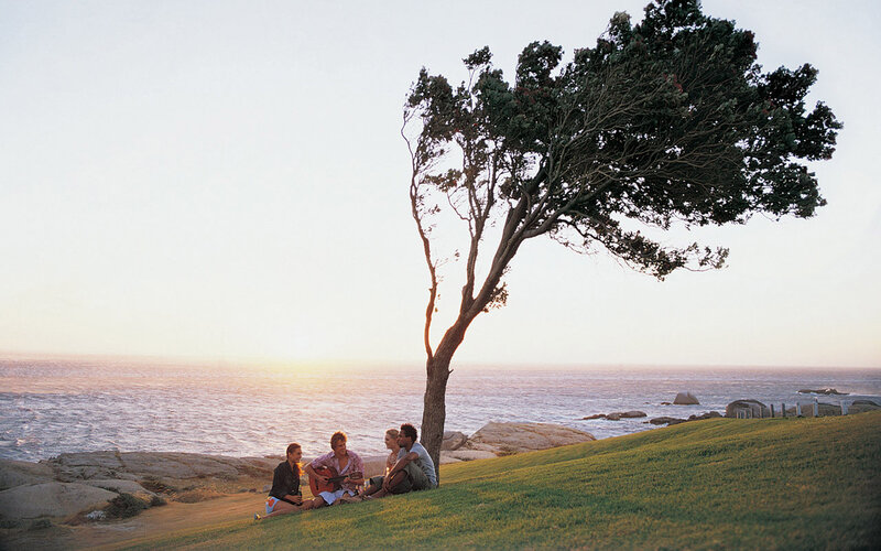 Three People on a Hill