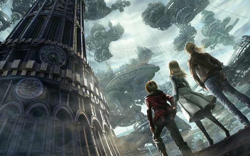 Three People on a Platform