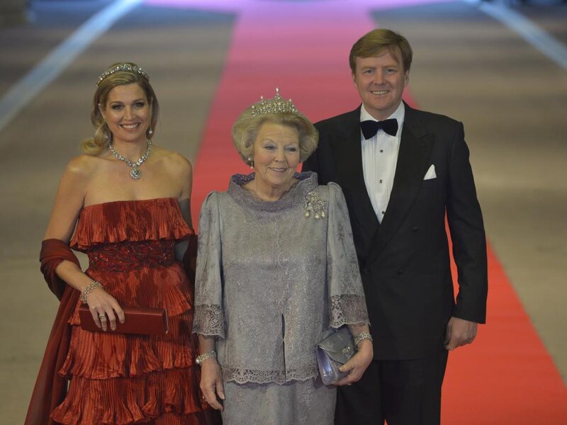Three People on Red Carpet — Formal