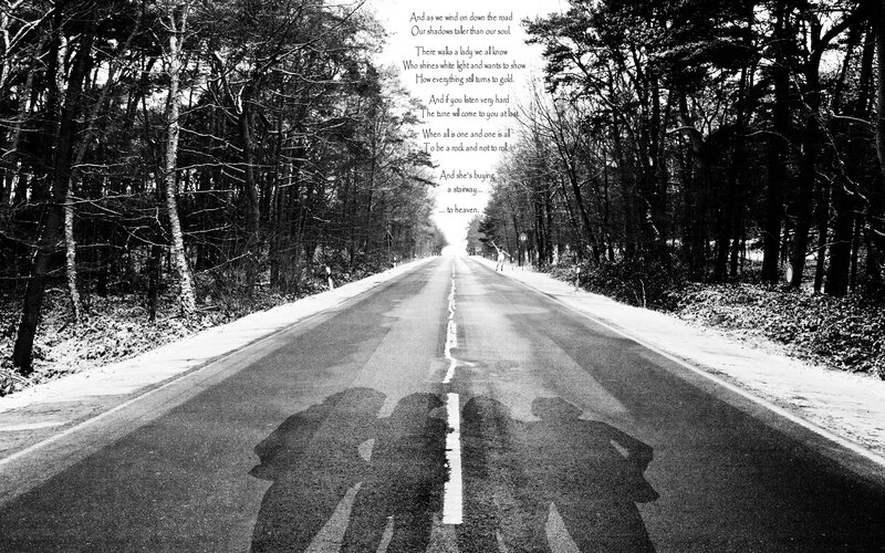 Three People on Road
