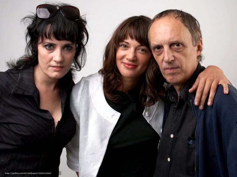 Three People Posing Together — Black, Neutral, Photograph, Sunglasses