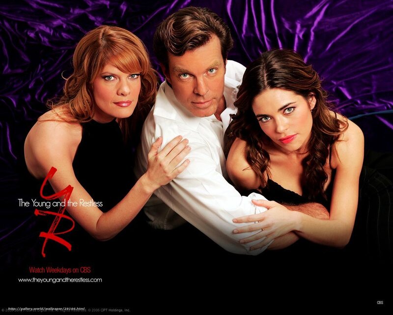 Three People Posing Together — Purple, Dramatic