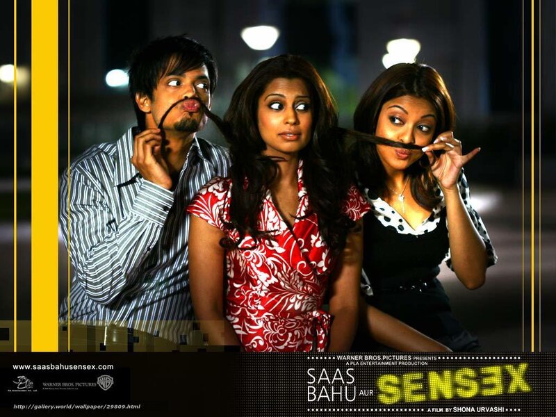 Three people posing with hair mustaches