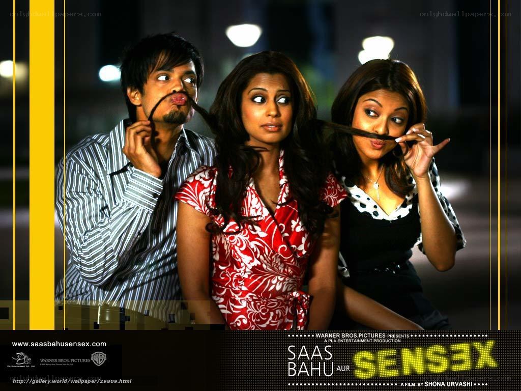 Three people posing with hair mustaches