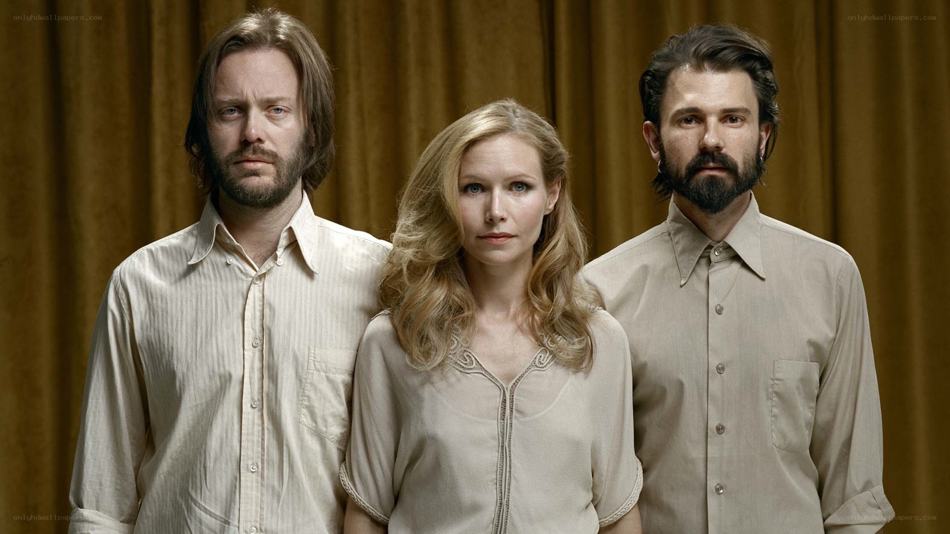 three people standing together